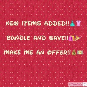 New Items Added!  Bundle & Save! Make Offer!!